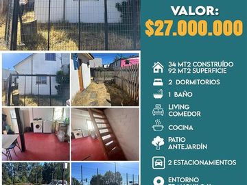 Casa en Venta en Población Sueño cumplido pasaje Fresia casa 18, Santa Juana