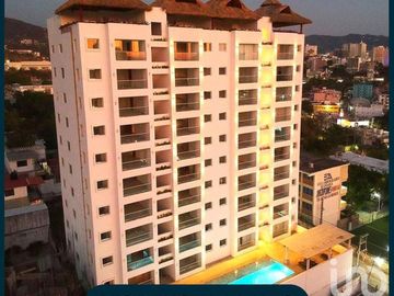 Departamento con vista al Mar Acapulco, Residencial la nao a  5 minutos de costera miguel aleman