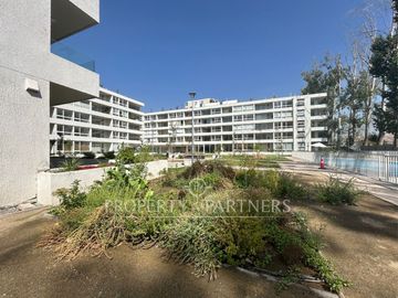 Espectacular departamento con jardín en exclusivo condominio en El Sauce Huechuraba