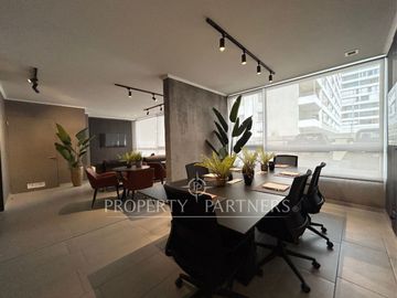 Espectacular departamento con jardín en exclusivo condominio en El Sauce Huechuraba