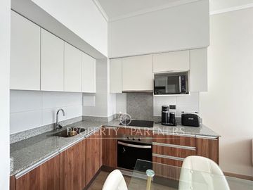 Espectacular departamento con jardín en exclusivo condominio en El Sauce Huechuraba