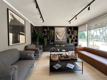 Espectacular departamento con jardín en exclusivo condominio en El Sauce Huechuraba