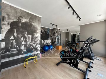 Espectacular departamento con jardín en exclusivo condominio en El Sauce Huechuraba