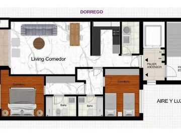 Departamento 2 dormitorios en venta a estrenar rosario