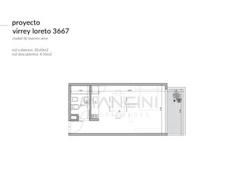 Departamento en venta de 1 ambiente con balcón al frente