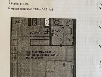 Departamento Monoambiente en venta - 1 Baño - 31Mts2 - Palermo