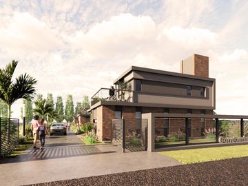 casa premium dos dormitorios patio parrillero condominios tierra de sueños 3 roldan