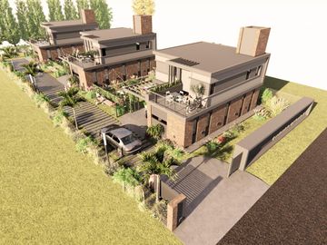 casa premium dos dormitorios patio parrillero condominios tierra de sueños 3 roldan