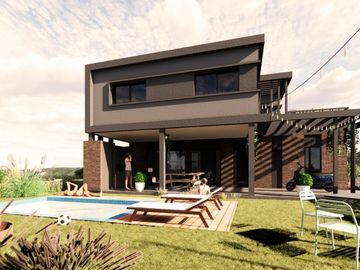 casa premium dos dormitorios patio parrillero condominios tierra de sueños 3 roldan