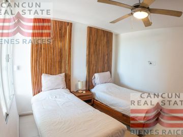 Departamento en Venta, 2 habitaciones, Amueblado, Cancún