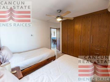 Departamento en Venta, 2 habitaciones, Amueblado, Cancún