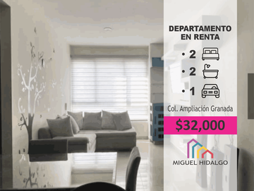 Moderno Departamento Amueblado en Miguel Hidalgo