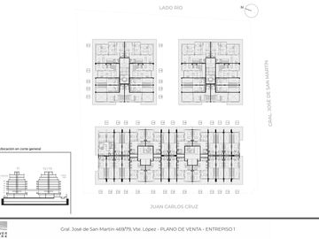 Departamento Triplex 3 Ambientes en Vicente López Río Amplia vista