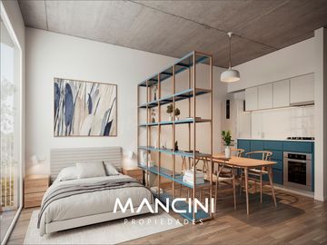 Departamento en venta de 3 ambientes con balcon al frente