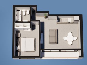 DEPARTAMENTO DE POZO VENTA 2 AMBIENTES 