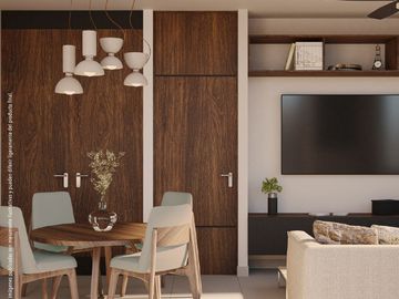 Departamento en Venta en Temozón Norte con Amenidades y Club de Playa