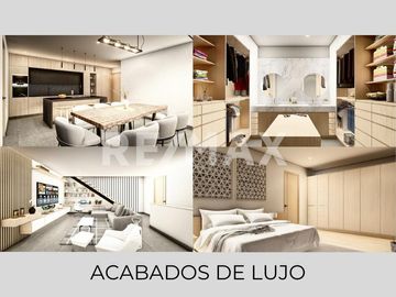Venta de casa nueva con 4 habitaciones, una en PB con cuarto de servicio en zona residencial con acabados de lujo y Lago. - (3)