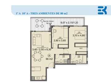 Departamento en  Venta a Estrenar
