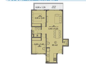 Departamento en  Venta a Estrenar