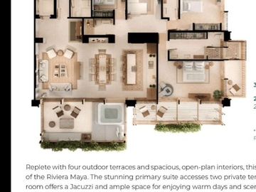 Residences & Beach Condos 3 y 4 Recámaras Campo de Golf • Riviera Maya.