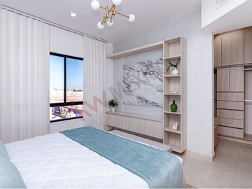 Aprovecha precio de preventa, con ubicación privilegiada y  acceso directo por Av. Juárez equipada con cocina, vestidor y closets