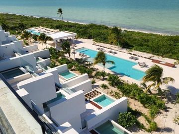 DEPARTAMENTO EN VENTA FRENTE AL MAR EN TURENA TELCHAC PUERTO EN MÉRIDA YUCATÁN