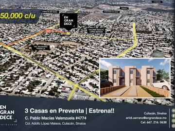 Casas en PRE VENTA - ADOLFO LOPEZ MATEOS