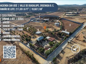 Hacienda San Jose | Propiedad Comercial a la venta en el Valle De Guadalupe
