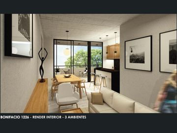 Departamento en Caballito 3 ambientes balcón terraza al frente