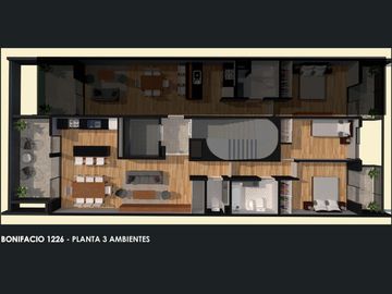 Departamento en Caballito 3 ambientes balcón terraza al frente