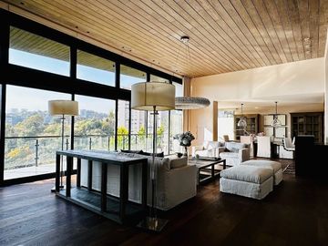 RENTA  BOSQUE REAL CON VISTA AL CAMPO DE GOLF CASA CON JARDIN