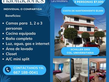 Se rentan habitaciones