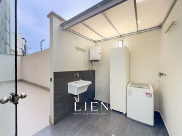 Flat de 101.94m² – Terraza interna – Frente a parque – Áreas comunes