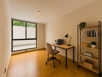 Flat de 101.94m² – Terraza interna – Frente a parque – Áreas comunes