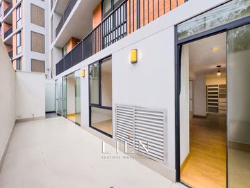 Flat de 101.94m² – Terraza interna – Frente a parque – Áreas comunes