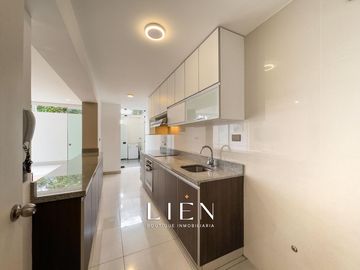 Flat de 101.94m² – Terraza interna – Frente a parque – Áreas comunes