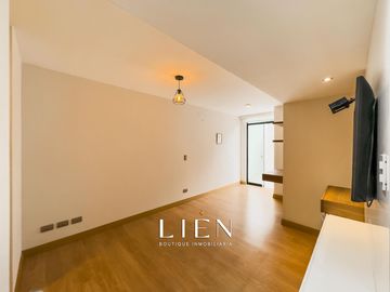 Flat de 101.94m² – Terraza interna – Frente a parque – Áreas comunes
