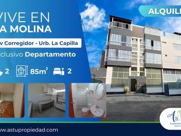 ALQUILER DEPARTAMENTO 4TO PISO URB LA CAPILLLA LA MOLINA