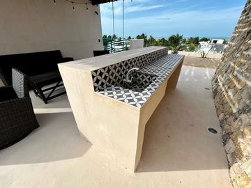 Departamento en la playa totalmente amueblado en Chicxulub Puerto