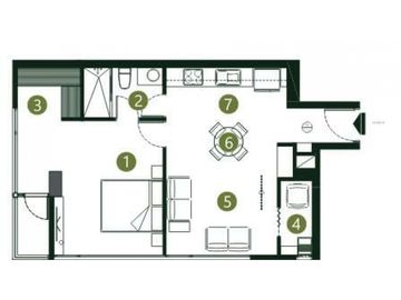 Bellavista, Suite en Venta, 57m2, 1 Habitación