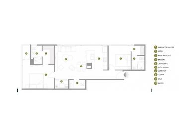 Bellavista, Suite en Venta, 57m2, 1 Habitación