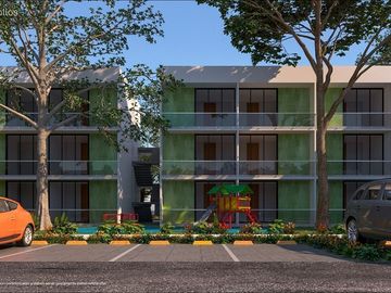 Preventa Departamento en Mérida de 1 habitación, en Av. Correa Racho _ Inicial