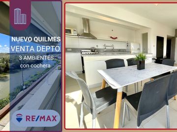 VENTA DEPTO 3 AMB COCHERA  AQUAVENTO NUEVO QUILMES