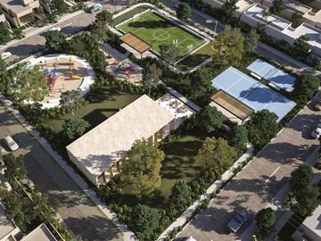Casa de una planta con piscina incluida en privada residencial y 3 habitaciones