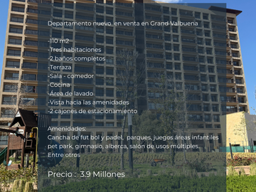 Departamento nuevo en venta ZONA NORTE