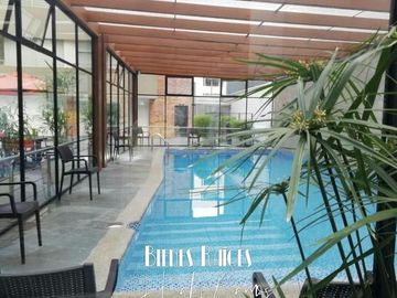 Vendo o Rento Loft de lujo Amoblado con 2 balcones, piscina, gym y cine, Carolina - Quito