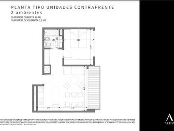 Departamento dos ambientes al contra frente - Venta - Villa Devoto