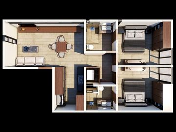 Departamento en venta en Mérida, Ebano, Conkal ( 2 R)