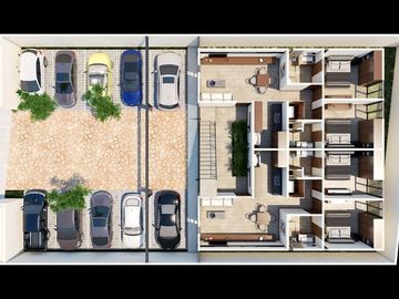 Departamento en venta en Mérida, Ebano, Conkal ( 3 R)