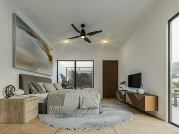 CASA EN VENTA DE UNA PLANTA EN PRIVADA CON AMENIDADES  CONKAL, MÉRIDA